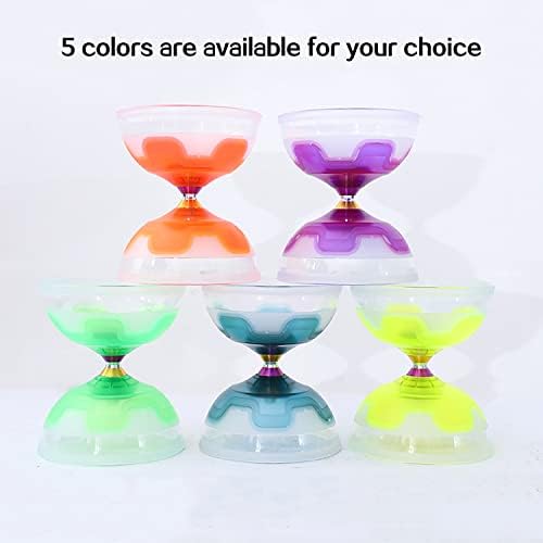 ERENCOOK Chinês Yoyo Diabolo Conjunto de rolamentos triplos Diabolo ioiôs chineses que maltratam brinquedos de LED coloridos