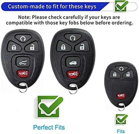 Wenheni para Chevy Key FOB TELE DE TABELA FOB COMPLETO COM CECHANCHAIN ​​FAT PARA CHEVROLET SUBURRO TAHOE TRAVERSE Buick Enclave Cadillac Escalade GMC Acadia Yukon Smart Key