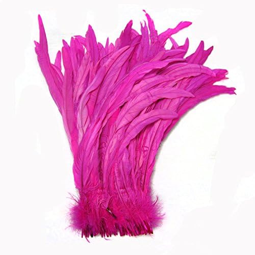 Kolight Conjunto de 100pcs 12 ~ 14 polegadas de galo natural de coque cauda de cauda para decoração de escritório de festas