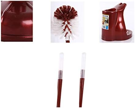 Escova de escova de vaso sanitário Guojm Conjunto de escovas de vaso sanitário, escova de limpeza de alça longa e combinação de êmbolo