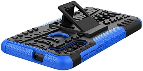 Capa de capa de telefone Caixa de proteção compatível com Moto G8/Moto G Rápido, TPU + PC Caixa de Bumper Hybrid de classe
