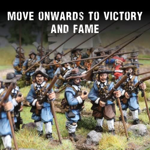 Wargames entregou Pike & Shotte - Regimento de Infantaria. Soldados militares revolucionários de 28mm de base para jogos de