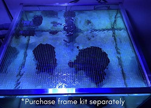 Material de rede de malha transparente - 5'x4 ' - Rede de tela de malha plástica para a tela superior da tela de aquário de peixes - Top de malha de aquário - tela de malha de aquário