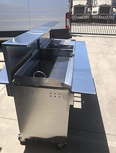 Mobile Flat Top Grill, Griddle e 6 Steam Wells