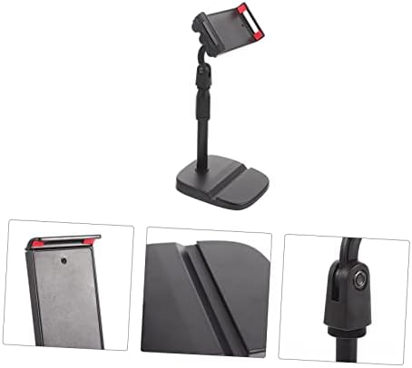 Uldigi Desktop Black Stand Cellphone Office Anti-Slip Rack Home Tablet para suporte prático de streaming criativo Montagem de