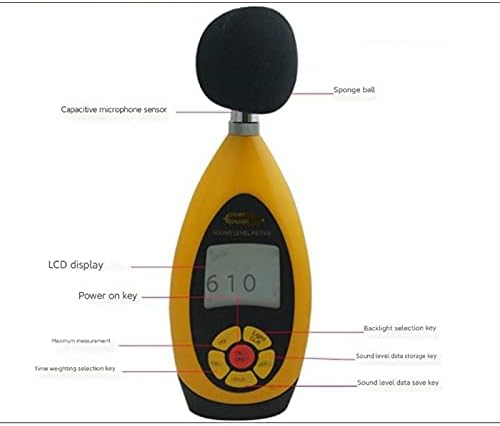 ASUVUD MINI Nível de som Som medidores Decibel medidor de ruído Digital Nível de som Digital Medidor Testador de diagnóstico Testadores de ferramentas de diagnóstico 30-130 dB