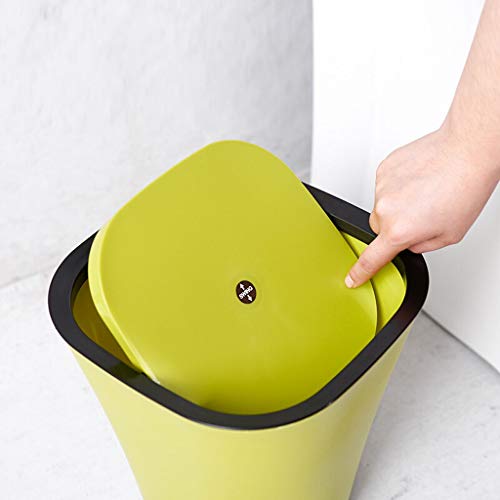 Neochy Garbage Can Indoor Dustbins Banheiro grande com tampa de lixo de lata de cozinha lixo de plástico lata de armazenamento