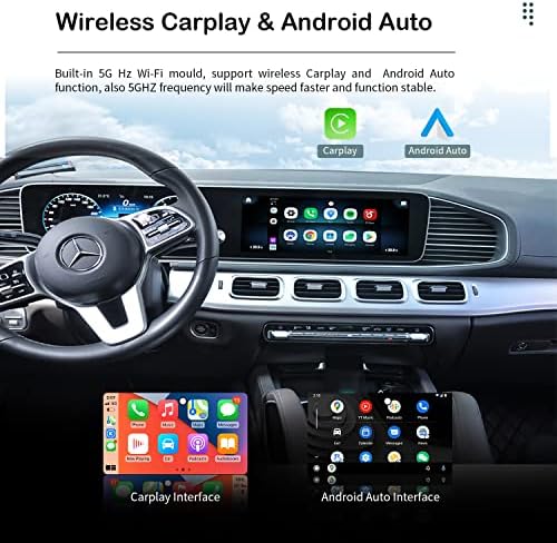Ymteala CarPlay Box for Car & Home, Qualcomm 8-Core, 4G Cellular e Wireless Adapt Fit Cars com OEM com Wired CarPlay, Suporte