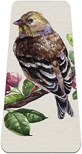 Siebzeh aquarela de inverno Pássaro de inverno premium grossa de ioga mato ecológico saúde e fitness non slip tapete