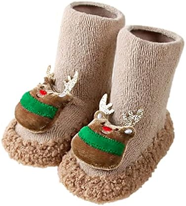Christmas Bebê Socks Kids meninos meninos garotos meias de sola macia sem deslizamento de sapatos de criança meias para meninas