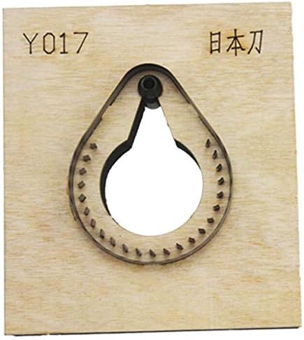 Dado de couro bem -restaurante Japão lâmina de aço de aço Diário de couro de couro de couro chaveiro de anel pendurado Decor de decoração de molde de molde de couro de mão de couro
