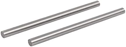 X-dree 6mm dia 100mm comprimento HSS redonda da barra de barra de barra de barra de torno de torno de torno de torno de cinza 2pcs