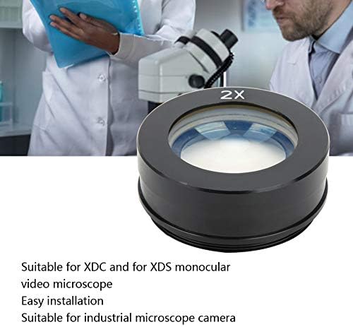 Peças do microscópio FASJ, lente de zoom da câmera, lente de montagem em zoom C, microscópios XDC Durable Industrial para XDC Microscopes XDS XDS