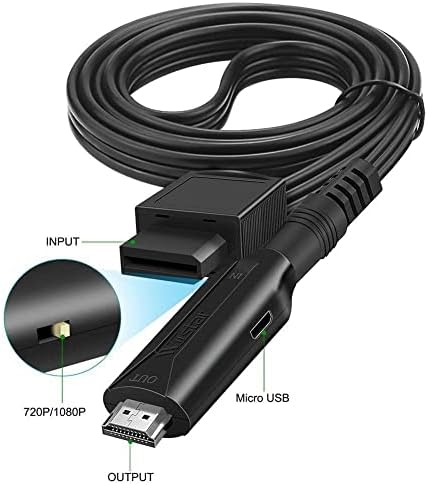 Para Wii a HDMI -Conversor Conversor Combatível com HDMI Compatível HD Y4C3 Display para o adaptador de monitor de cabo HDTV 108