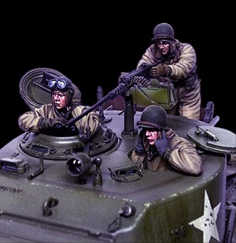 1/35 WWII US Tank Soldier Resin Kit Figura Miniatura Resina Kit // 5L7-2