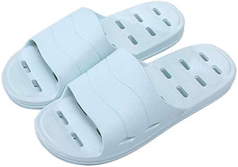 Finleoo Chuveiro Sandália Flipers com orifícios de drenagem Flipers de banheiro de secagem rápida chinelos de ginástica sola sola de toe de dedo do pé aberto para homens e mulheres