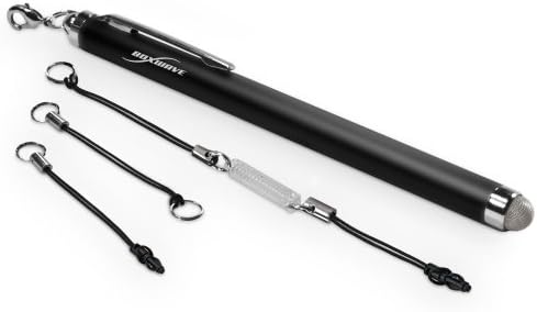 Caneta caneta para zte lâmina A3L - caneta capacitiva EverTouch, caneta de caneta capacitiva de ponta de fibra para zte lâmina A3L - jato preto
