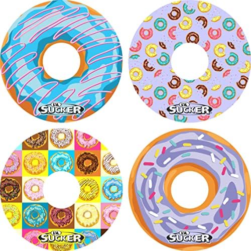 L'Il Sucker Donut Rings Rings Cup Drink Coaster Suport 4 pacote