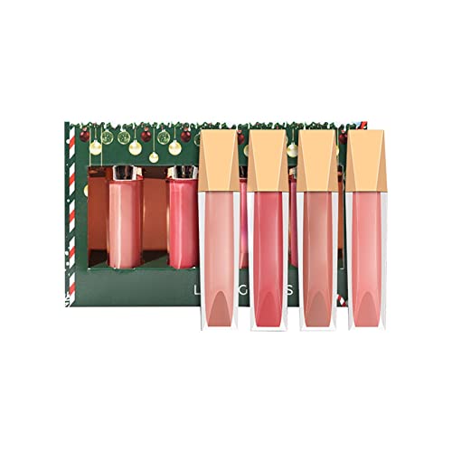 MAGUE COREANA LIP PLUMPER MATtes Lip Gloss Set Caixa de presente de Natal 4 cores impermeabilizada Lip Gloss Lip Glos
