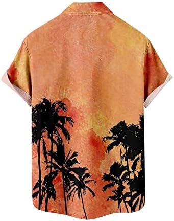 BMISEGM Summer Mens camisas de verão masculino Turismo de férias de praia Trendência de moda lazer 3D Digital masculino Média