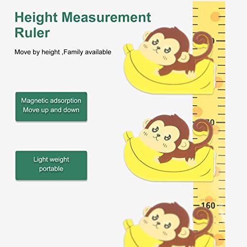 PartyKindom 1 Definir altura do adesivo de medição da parede de altura removível Gráfico de crescimento para crianças para decorações domésticas/paredes/salas