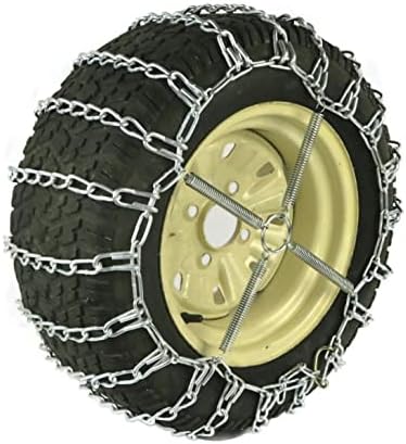 A ROP SHOP | 2 Corrente de pneus de ligação para Kubota 18x8.5x8 Frente e 26x12x12 Tractor de pneu traseiro