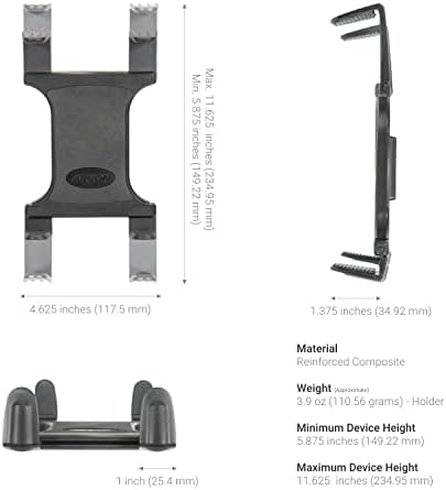 Arkon Mesa pesada mesa de mesa de comprimido de comprimido com braço de 4 polegadas para iPad Pro iPad Air Galaxy