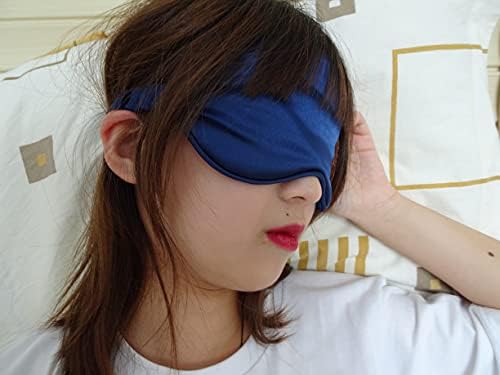 Máscara de sono de seda para homens e mulheres máscara de seda para dormir, máscara noturna macia e confortável capa de olho respirável para viajar, Super Lightweight de venda