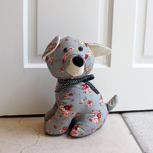 Riva Paoletti Floral Dog Doorstop - Areia pesada recheio poliéster - 19 x 26 x 16cm - Projetado no Reino Unido