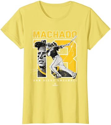 Número e retrato Manny Machado San Diego MLBPA T-shirt