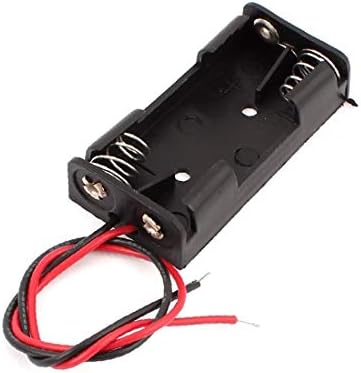 X-Dree 6 Plástico 2 x 1,5 V AAA Armazenamento de bateria Black (6 '' Porta Cavi di Plasticha 2 x 1,5 V AAA Custodia por