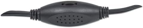 MANHATTAN USB Sistema de alto -falante estéreo Power - tamanho pequeno - com controle de volume e plugue de áudio aux de 3,5 mm para conectar -se a laptop, notebook, desktop, computador - garantia de 3 anos MFG - Black Orange, 161435