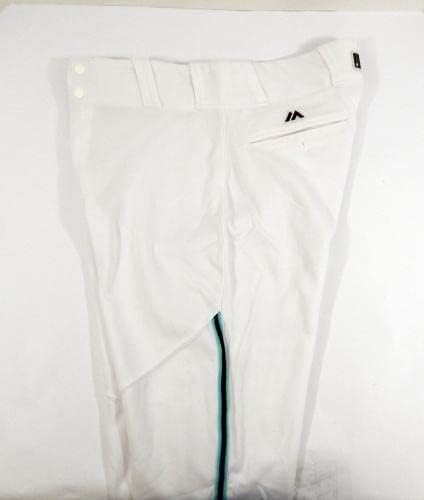 Arizona Diamondbacks Silvino Bracho 61 Game usou calças brancas 34-37-33 129-Jogo usado calças MLB usadas