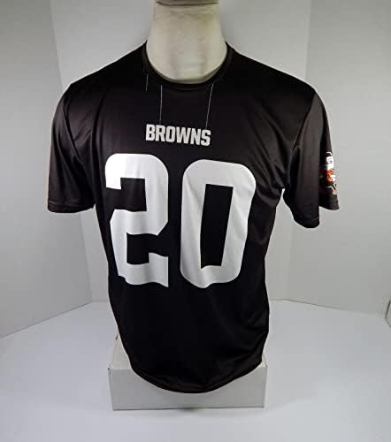 Cleveland Browns 20 Game usou Brown Practice Workout Shiry Jersey L DP45239 - Jerseys de jogo NFL não assinado usada