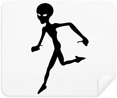 Universo e Alien Running Running Limpeza Cleante de tela 2pcs Camurça tecido