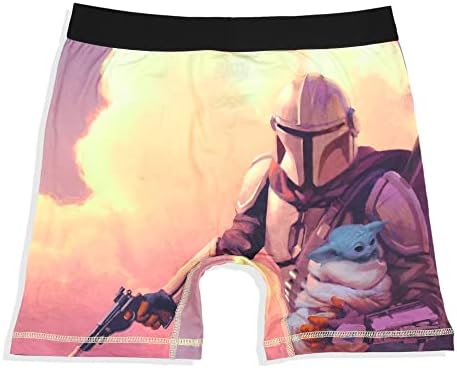 Intimo Star Wars Mens 'The Mandalorian 2 Pack Boxers Rouphe Boxer Briefs