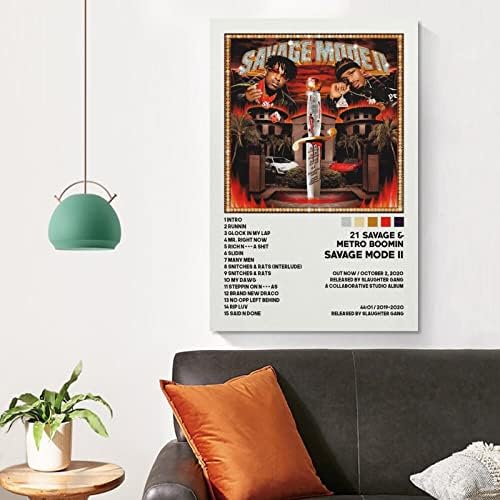 Bichi 21 Poster Savage Savage Modo II Posters de capa do álbum Poster de arte e arte de parede imprimir impressão moderna do quarto