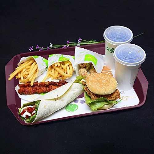 Idomia plástico fast food que serve bandejas, 4-pacote