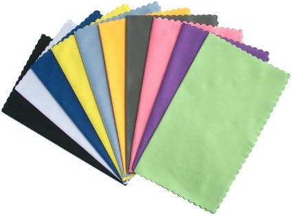 Coloryourlife 10-Pack Microfiber Cleaning Panos para telefones inteligentes, laptops, tablets, lentes, monitor LCD, TV, câmera,