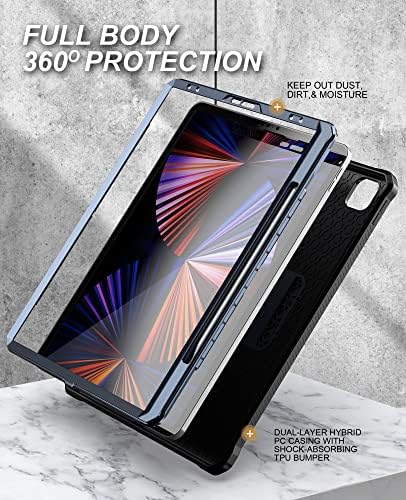 Tablet PC Case de caixa compatível com iPad Pro 5ª geração 12.9 polegadas -Dever de serviço de proteção de choque