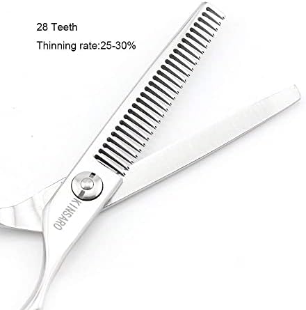 Tesoura de cabelo de 5,5 polegadas Definir tesoura de corte de cabelo e tesoura de tesoura de 5,5 polegadas de tesoura Profissional Barbeiro Profissional Kinsaro