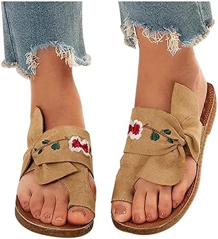 Sandálias de verão para mulheres flores bordadas deslizam slides casuais sapatos de praia chinelos chinelos