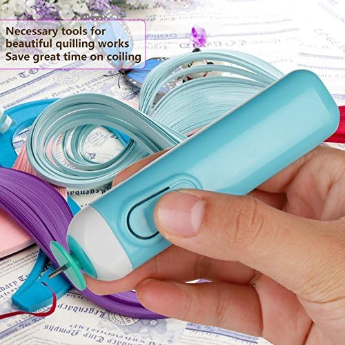 Sheens Mini Electric Quilling Paper Volume Curling Pen Penling Quillted Slotted Tool Paper Rolling Pen Elétrico Salvando