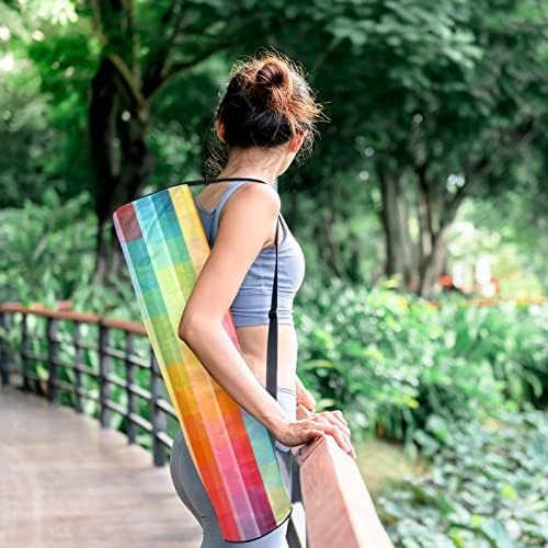 Bolsa de transportadora de yoga digital colorida artística com alça de ombro de ioga bolsa de ginástica bolsa de praia
