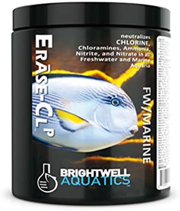 Aquáticos Brightwell Erase Cl P - Neutraliza cloro, cloraminas, amônia, nitrito e nitrato em aquários de água doce e marinha, 500