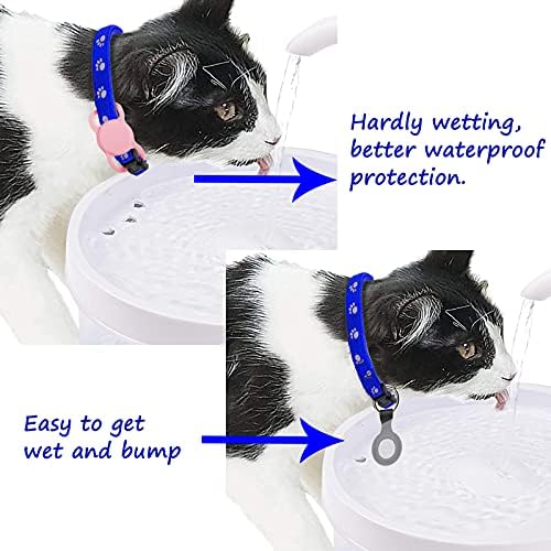 Caixa protetora de airtag para colarinho de cachorro, caixa de colarinho/cão de colarinho compatível com airtag de maçã, loop de ar