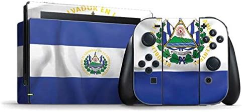 Skinit Decal Gaming Skin Compatível com Nintendo Switch Bundle - Originalmente projetado El Salvador Sinalizador Design