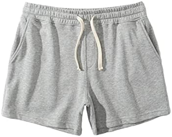 DGOOPD Mens shorts 5 polegadas Useam shorts atléticos de cintura elástica de algodão shorts esportivos esportivos esportivos esportivos