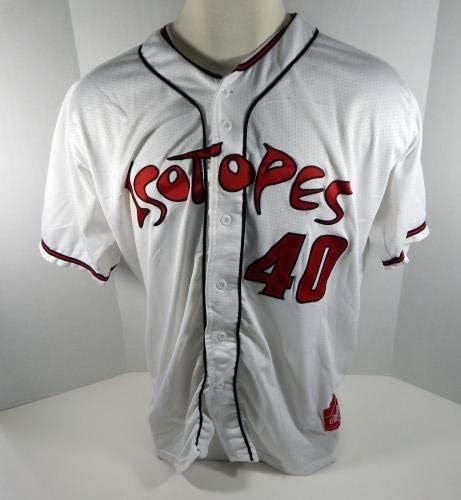 2018 Albuquerque Isotopes Michael Dunn 40 Game usado Jersey White - Jerseys MLB usada