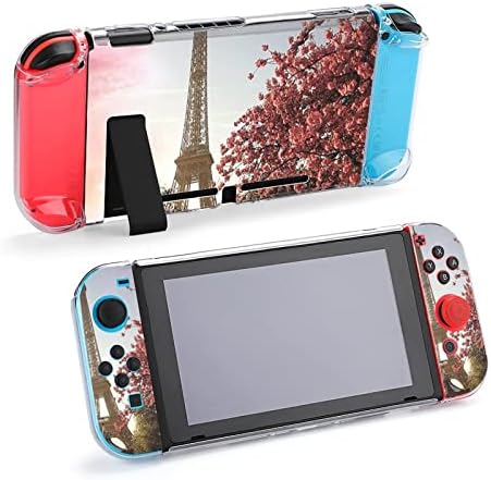 EIFFEL Tower Protective Cover Case para Switch Lite Game Console Controller com garras de polegar